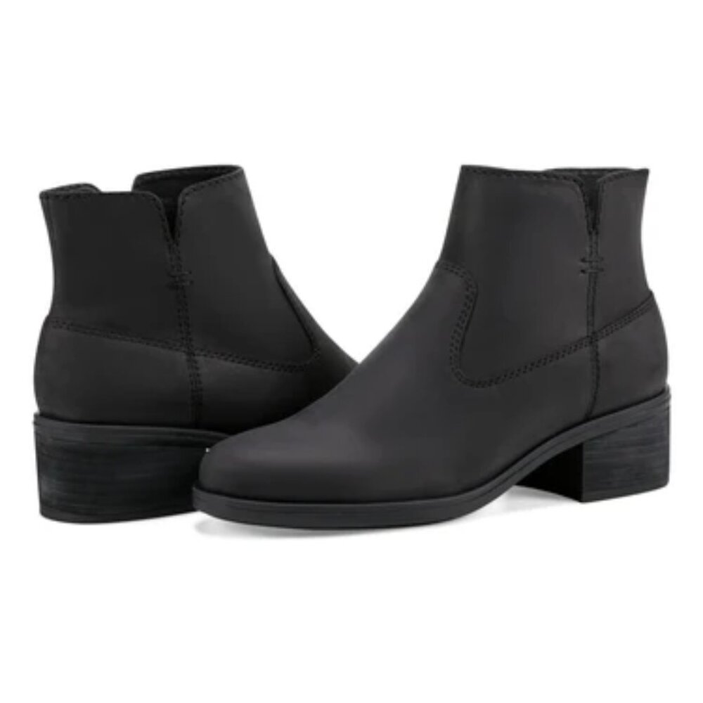NEW EARTH Suede Oslo Comfort Booties black for women 563tn